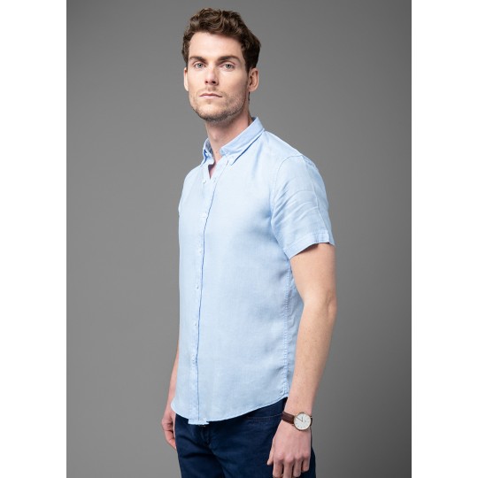 Chemise manches courtes en lin Chemise manches courtes en lin