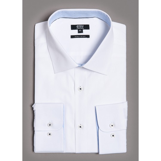 Chemise blanche intérieur tissu imprimé Chemise blanche intérieur tissu imprimé