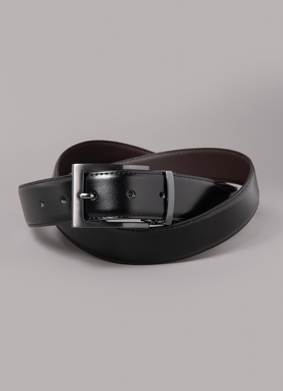 Leather black belt