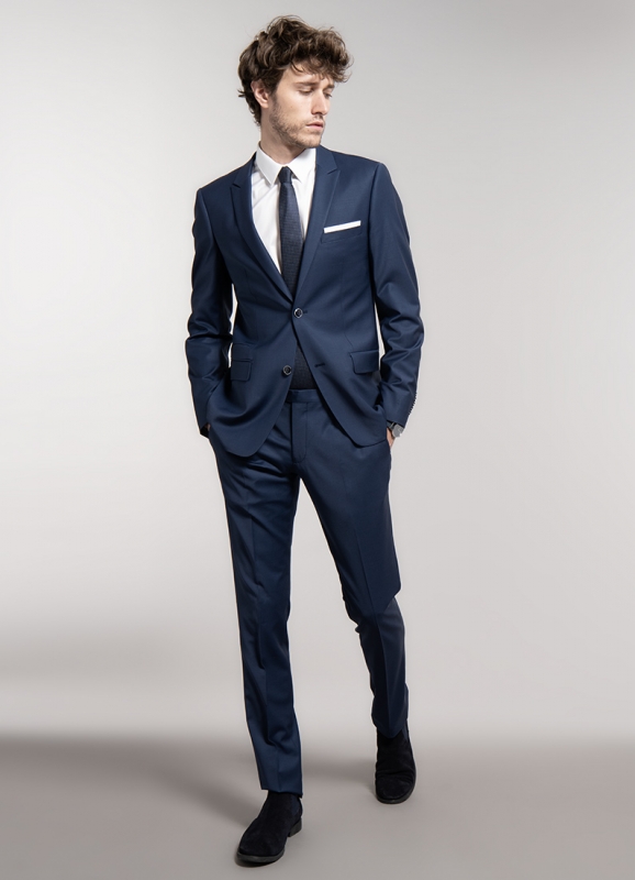 Blue suit trouser