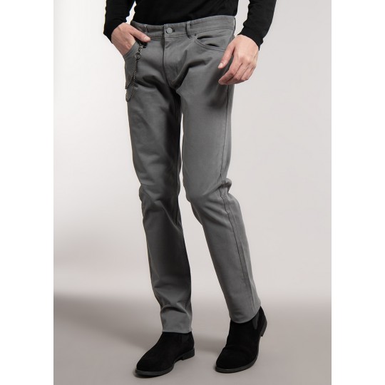 5 pockets trouser in stretch cotton