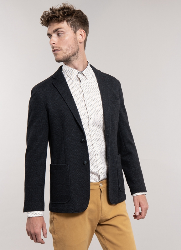 Navy wool jacket