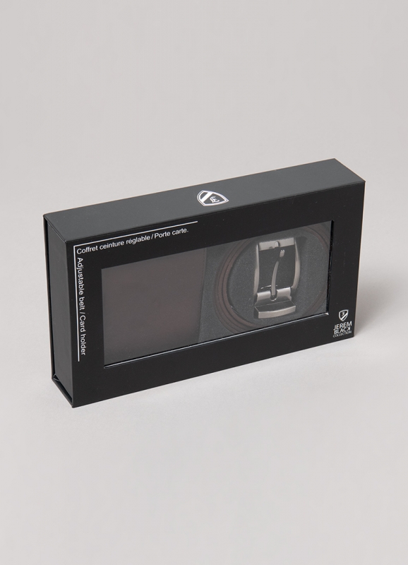 Belt and card holder box