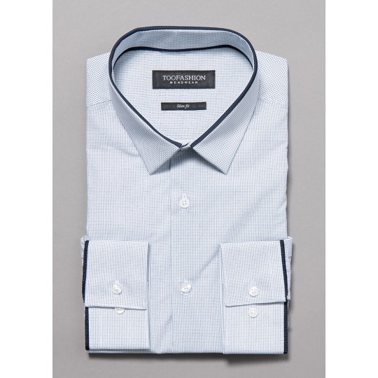Chemise slim imprimés micro triangles Chemise slim imprimés micro triangles