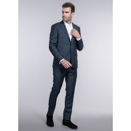 Costume faux uni bleu Costume faux uni bleu