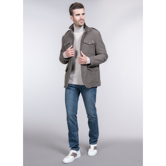Saharian effect jacket in moleskin Saharian effect jacket in moleskin