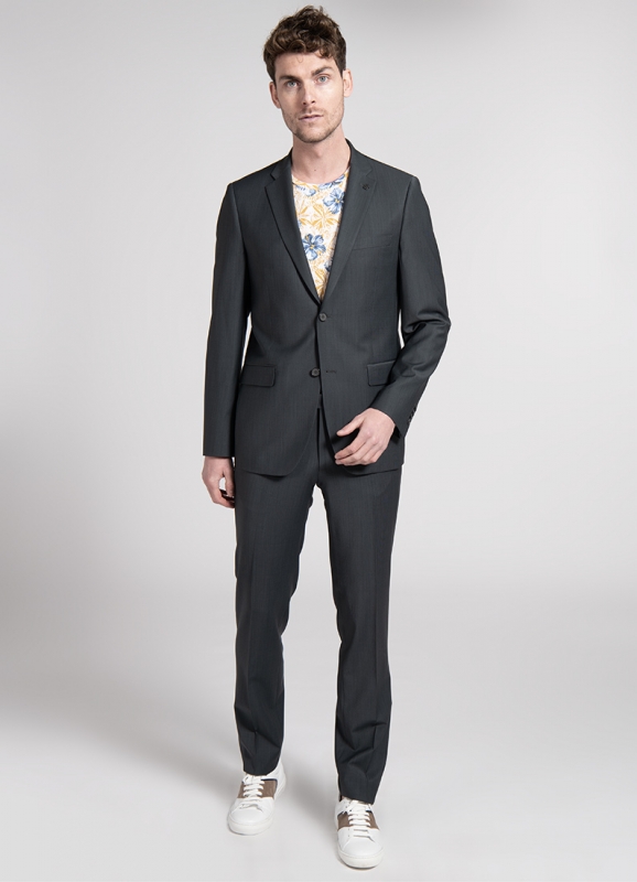 Washable suit jacket in polywool