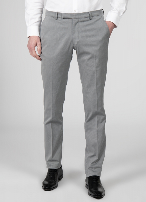 Trendy trouser in stretch cotton