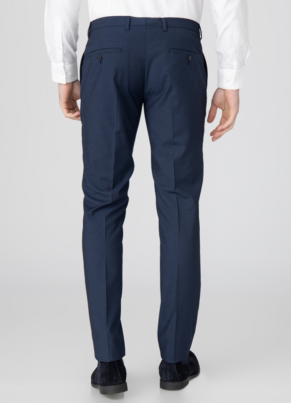 Mixed fabrics trouser 