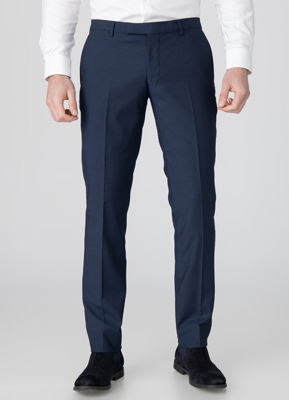 Mixed fabrics trouser 