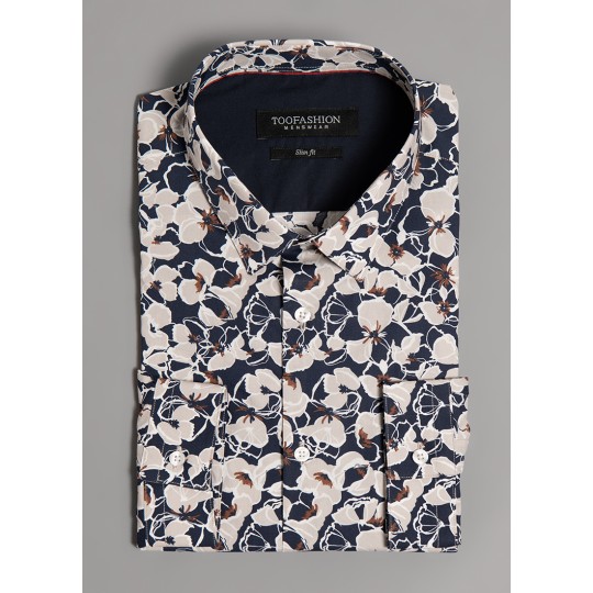 Floral print slim shirt Floral print slim shirt