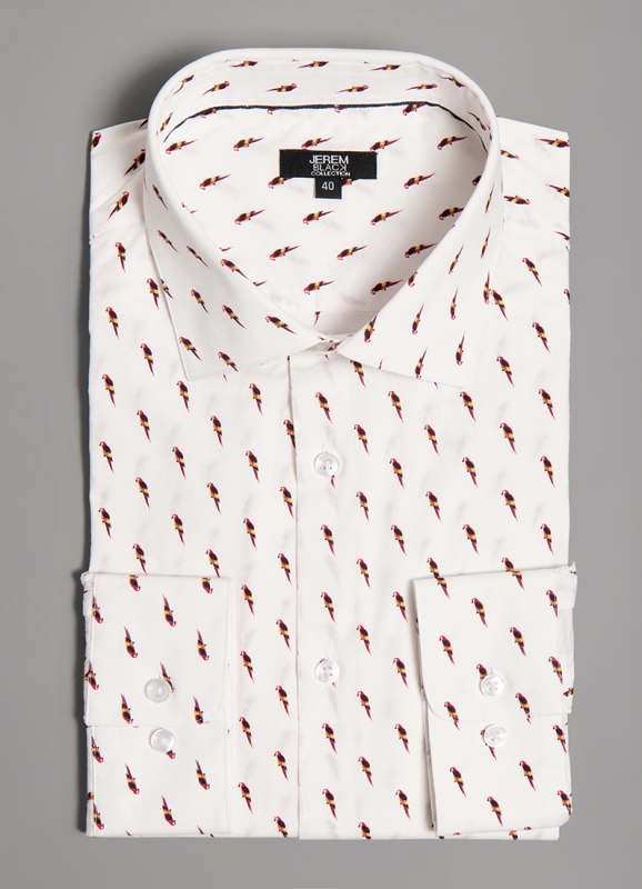 Parrot print shirt