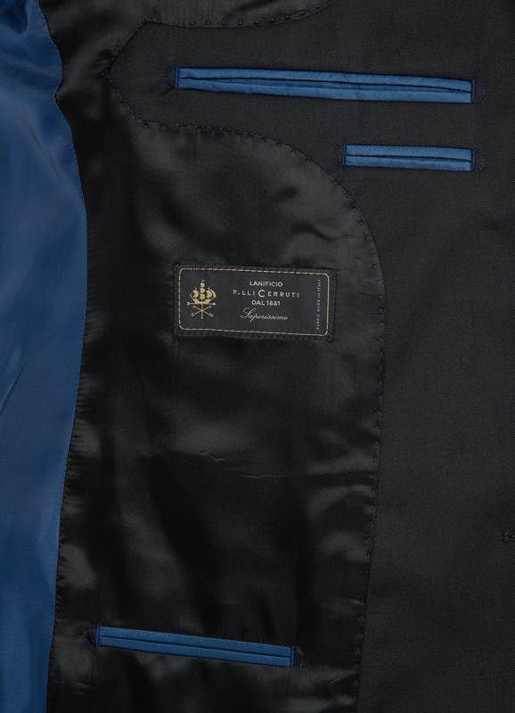Suit jacket in virgin wool Cerruti fabric