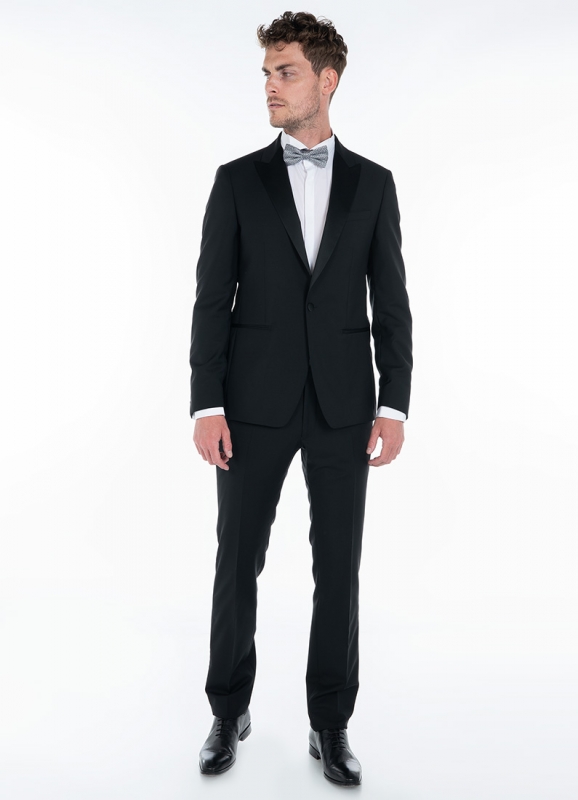 Veste de costume noir en laine