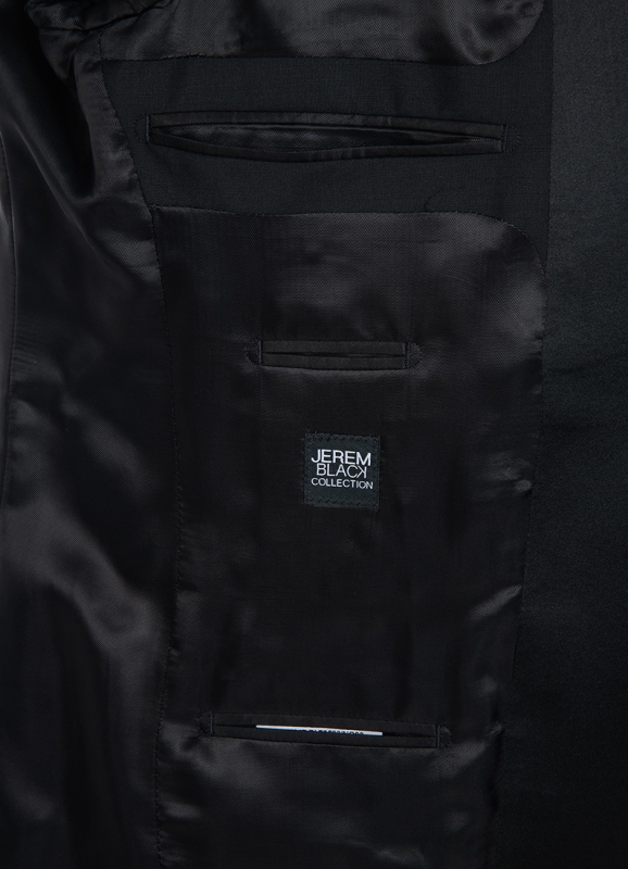 Veste de costume noir en laine