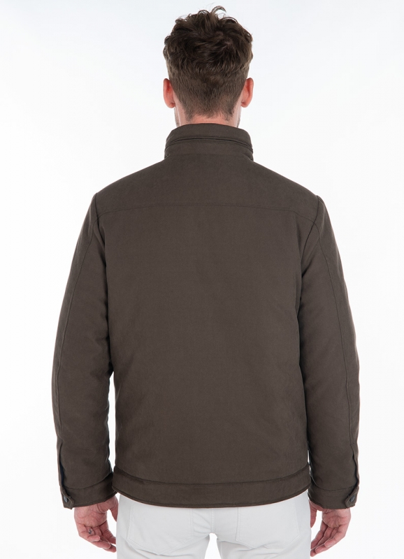 Jacket with concealed hood