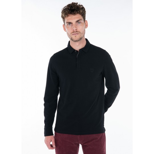 Polo manches longues en maille piqué Polo manches longues en maille piqué