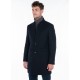 Long coat with fancy neck collar