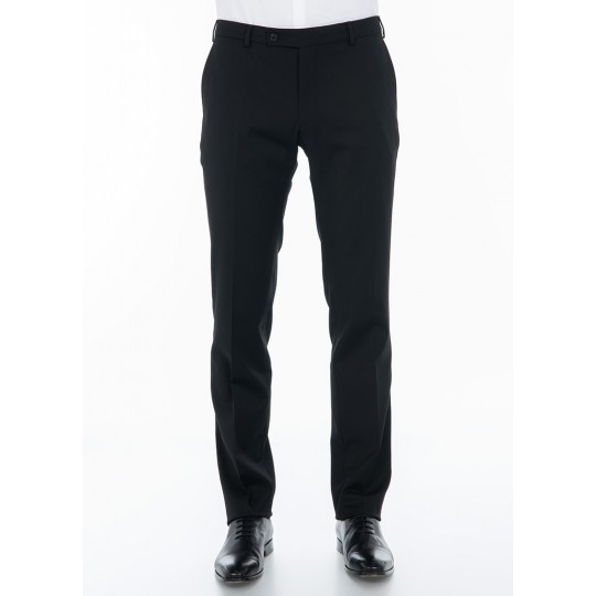 Washable suit pants in poly-wool twill – NANO Treatment