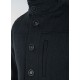 Short coat with removable facing