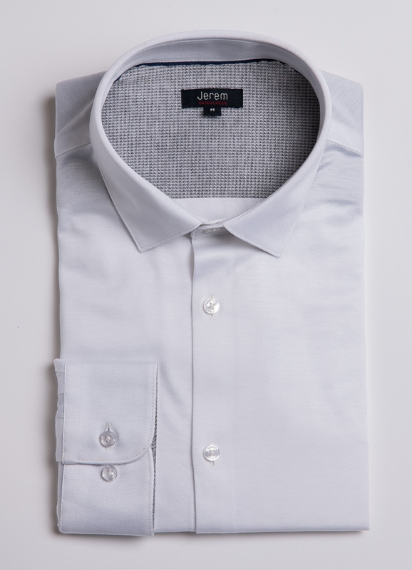 Shirt in knitted fabric