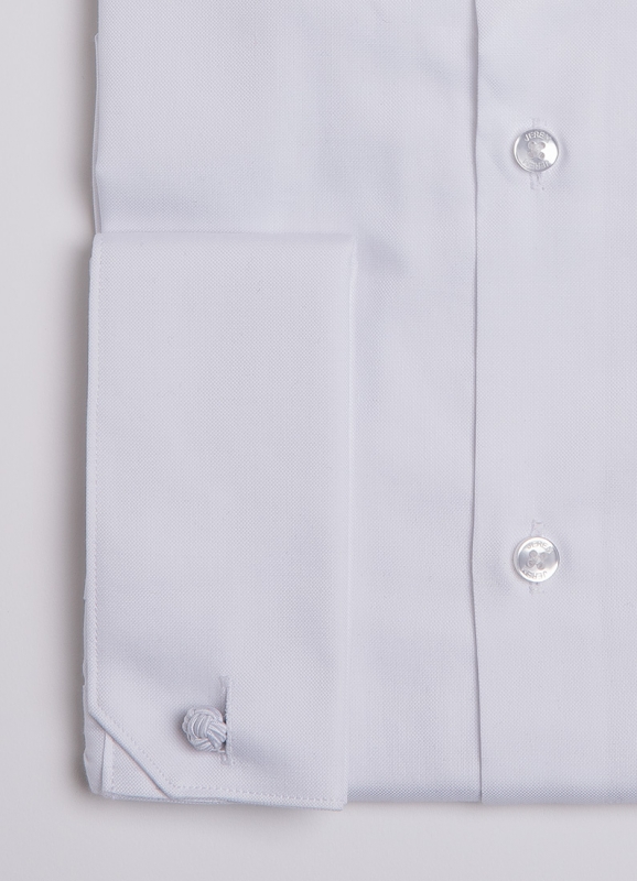 White shirt with cuff links