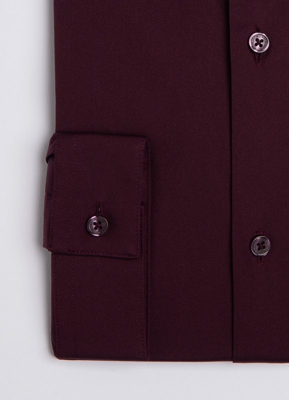 Chemise slim en popeline stretch