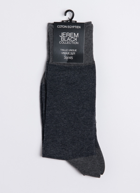 Socks with fine stripes