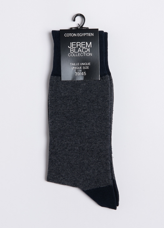 Socks with fine stripes