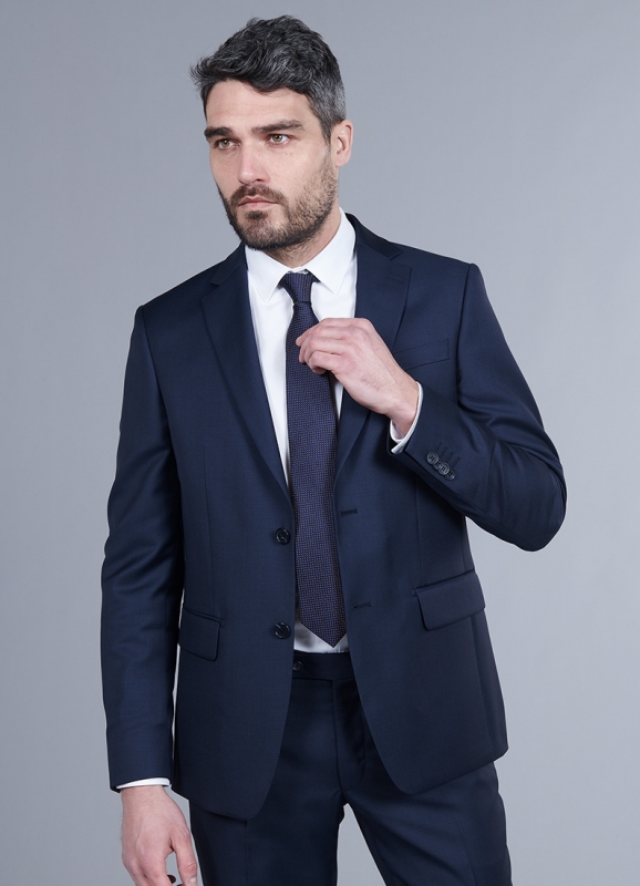 Jacket in wool fabric