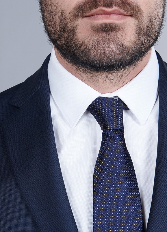 Veste de costume effet fil à fil 