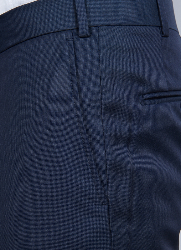 Pantalon de costume effet fil à fil 