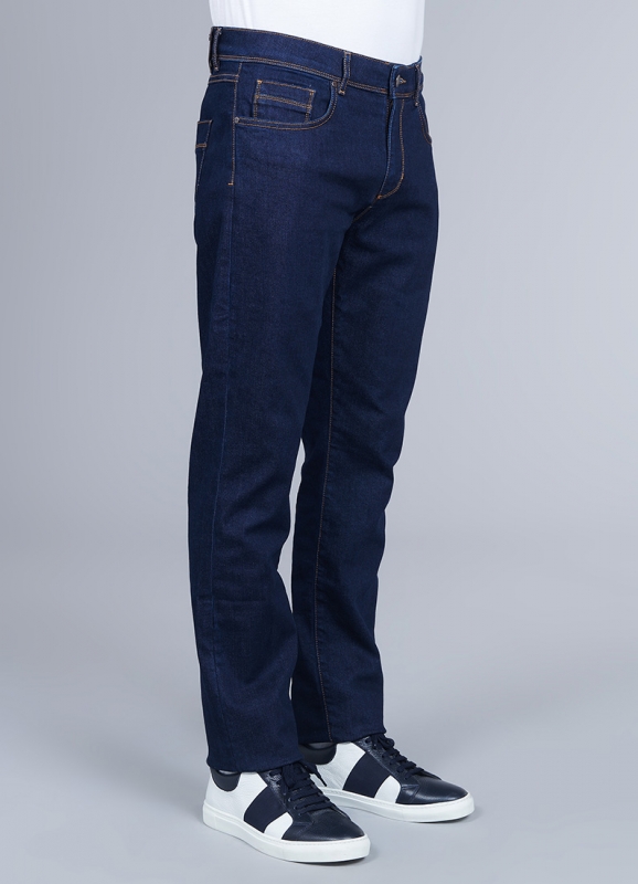 5-pocketed cotton denim jeans