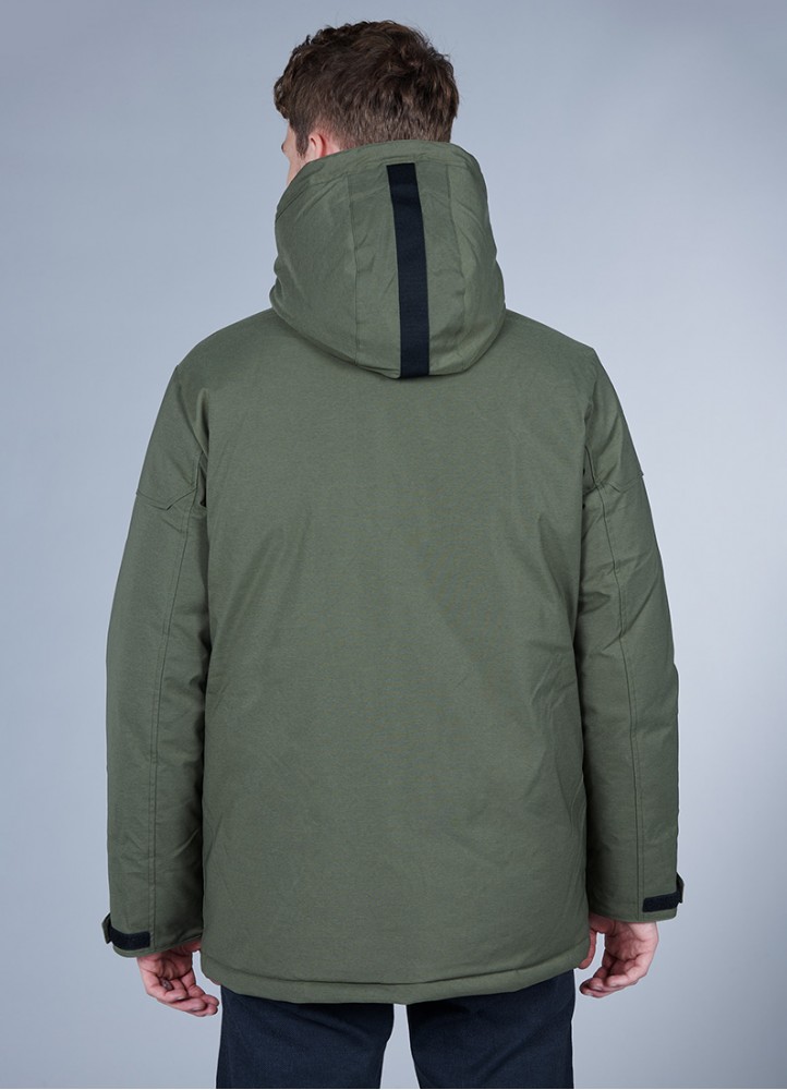 Y-3 STP GABARDINE HOODED SHIRT coat Size: S Black Men FJ0473