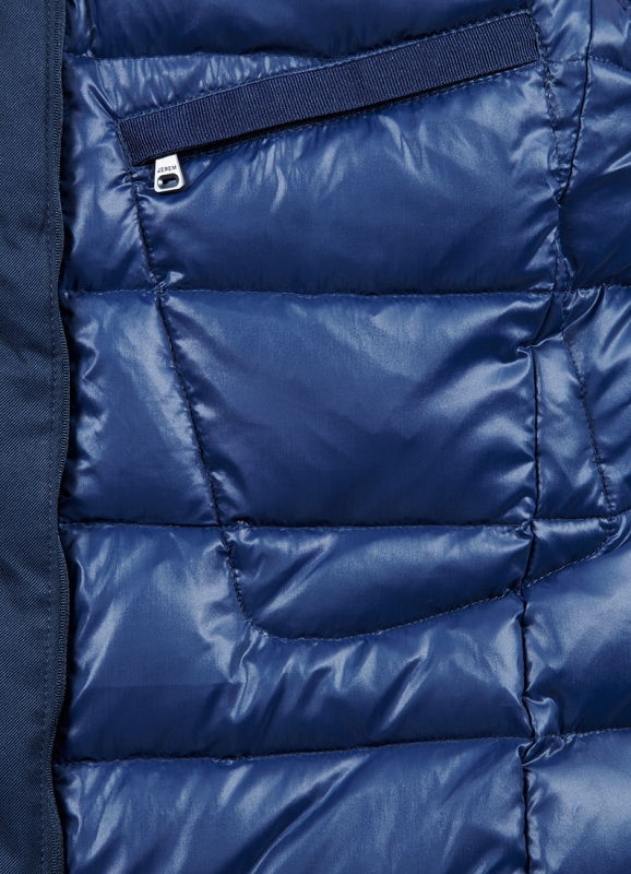 Jacket with removable facing and hood