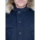Jacket with removable facing and hood
