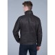 Blouson en cuir avec parmenture amovible