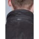 Leather jacket with removable facing