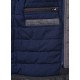 Blouson en cuir avec parmenture amovible