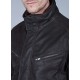 Blouson en cuir avec parmenture amovible