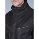 Leather jacket with removable facing