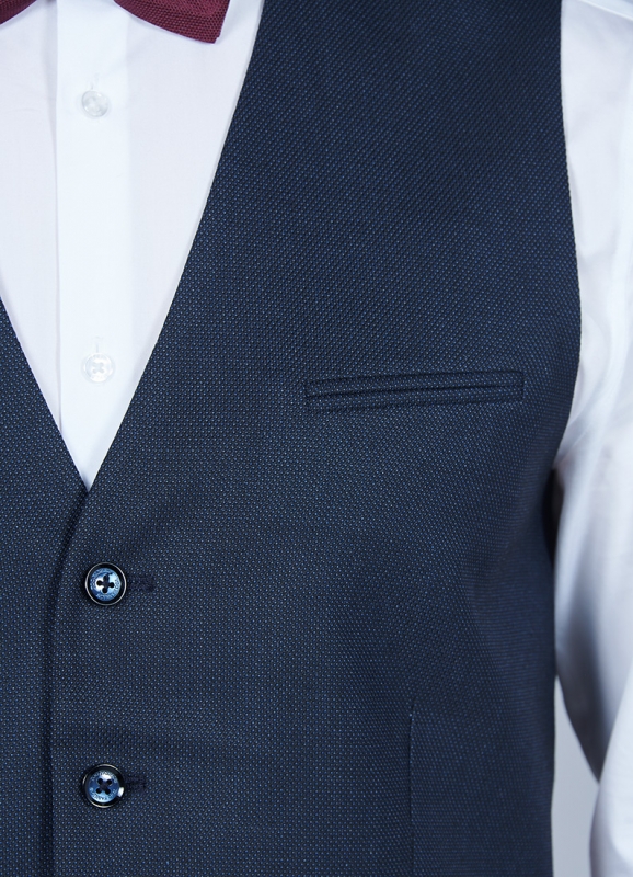 Black buttoned waistcoat