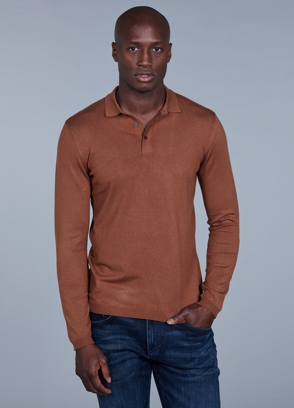 Plain polo sweater