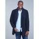 Coat with removable facing and tailored collar