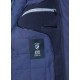 Coat with removable facing and tailored collar