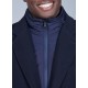 Coat with removable facing and tailored collar