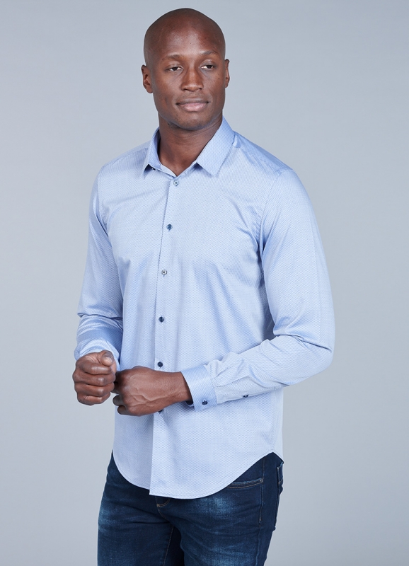 Chemise Coton Isaia pour homme en coloris Bleu Homme Vêtements Chemises Chemises casual et boutonnées 