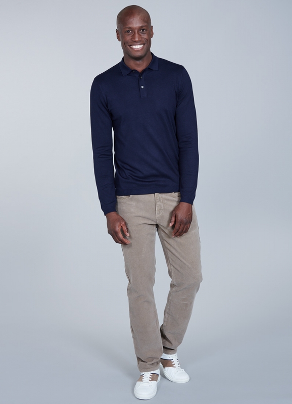Plain polo sweater