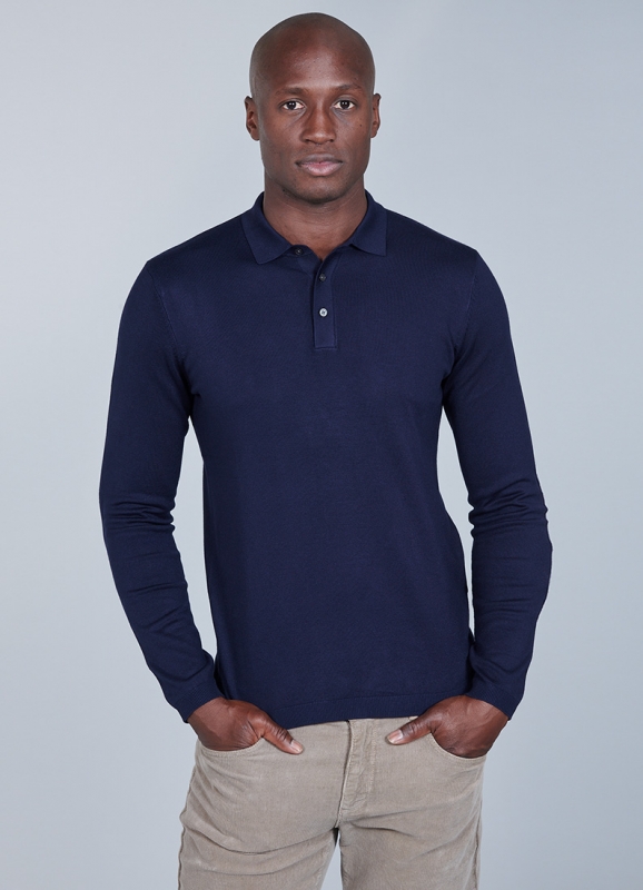 Plain polo sweater