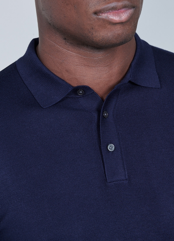 Plain polo sweater